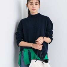 インディヴィ(INDIVI)の【冬ニット人気NO．1！／カシミヤ混】ミドルゲージハイネックニット