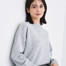 【洗える／カシミヤ混】ボトルネック ドルマンスリーブニット