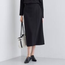 【SETUP可能／洗える／UVケア】ライトジャージ セミフレアスカート