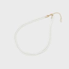 【マルチWAY／セレモニー】2連シンプルパール調ネックレス