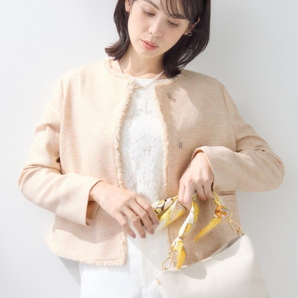 インディヴィ(INDIVI) レディース ノーカラージャケット の一覧