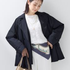 【撥水／UVケア／2WAY】超軽量ライナー付ライトトレンチコート