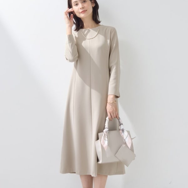 洗えるUVケアSETUP可能】ナローフレアワンピース | インディヴィ