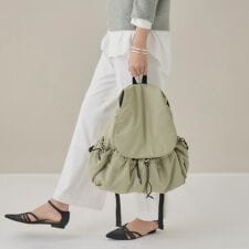 【超軽量／大人カジュアル】収納力◎！ギャザーフォルムリュック