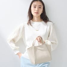 【ミドルサイズ／合皮／ショルダー付】スタッズ風メタルバッグ