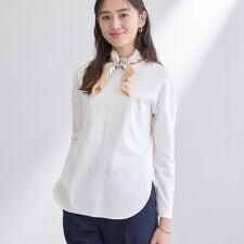 【洗える】きれいめラウンドテールロンT