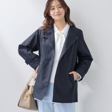 【撥水軽量】ミドル丈 ミニマルトレンチコート