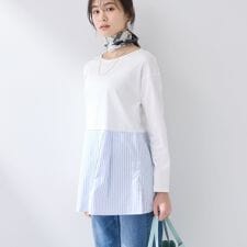 【レイヤードにおすすめ】切り替えデザイントップス