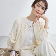 【洗える／大人シアー】エアリー バルーンブルゾン