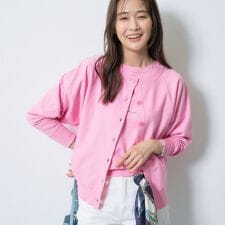 【洗える／前後2WAY／アンサンブル可能】ドルマンスリーブカーディガン