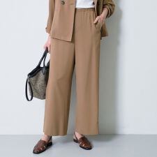 【さらに軽く軽快！／着る日傘】イージーワイドパンツ