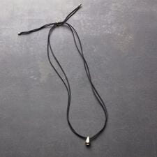 【長さ調整自由】2連コード ドロップトップネックレス