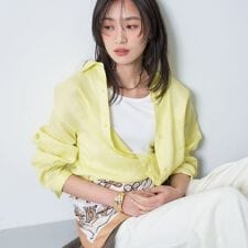 接触冷感／2WAY】カシュクールリネンシャツ | インディヴィ(INDIVI 