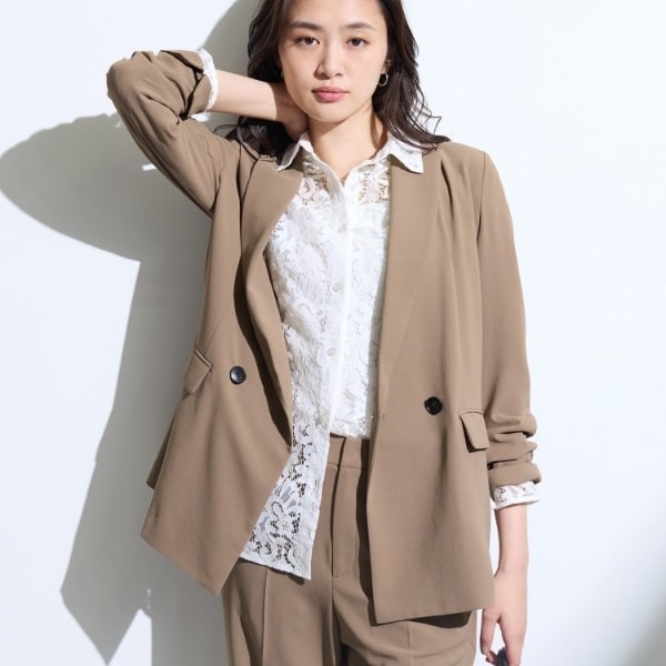 レディース 【INDIVI】【05(XXS)】着る日傘ダブルジャケット
