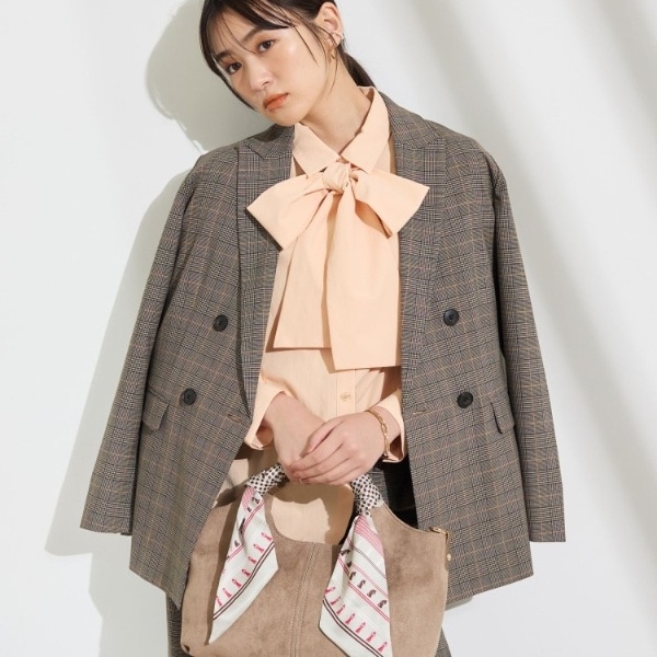 INDIVI - 【まあ】 INDIVI キルティングポンチジャケット 洗濯機OK／ストレッチ◎】秋はじめのダブルジャケット | インディヴィ