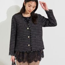 新品 INDIVI 定価3万 洗える テーラードジャケット 大きいサイズ 15号 