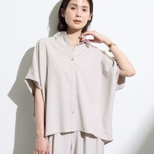 INDIVI ブラウス 13 XL ドルマンスリーブ 茶 大きいサイズ 新着 