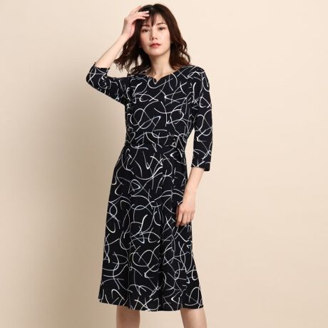 洗える日本製 総柄キーネックワンピース クード シャンス Coup De Chance ファッション通販 マルイウェブチャネル