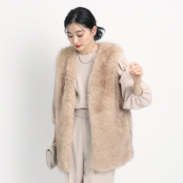 美品　ザ　リラスク　ボアベスト　ブラウン系　ウール100%サイズフリー 美品 ザ リラクス ボアベスト ブラウン系 ウール100% ライナー｜Yahoo