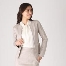 クード シャンス(COUP DE CHANCE)の【洗える／日本製】ノーカラージャケット