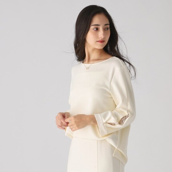 23区 - Web販売限定　23区　コンパクトポンチ バックプリーツ カットソー 23区 - Web販売限定 23区 コンパクトポンチ バックプリーツ