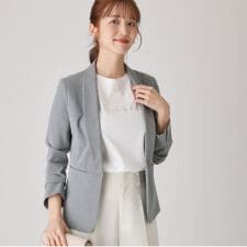 【洗える／日本製】ショールカラージャケット