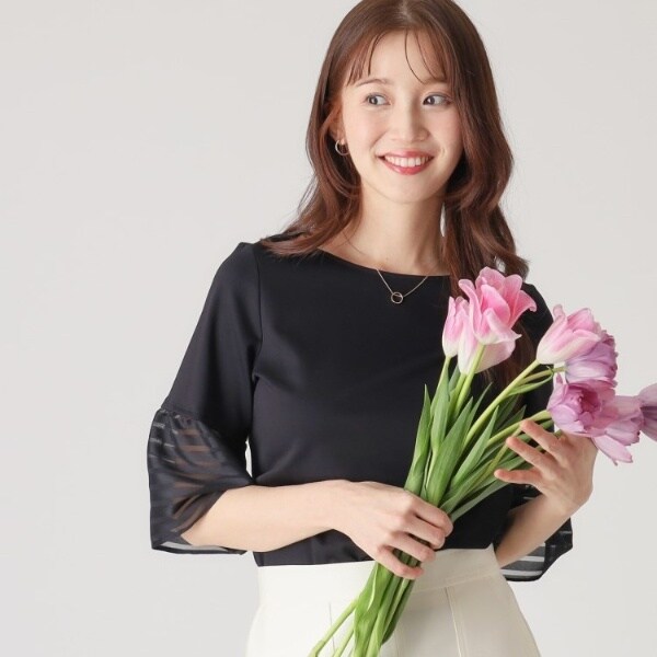 未使用品クードシャンス×中古美品マテリア セットアップ　ママスーツ　黒 未使用品クードシャンス×中古美品マテリア セットアップ ママ