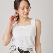 【洗える／日本製】キラキラ煌めくホットフィット付キャミソール | クード シャンス(COUP DE CHANCE)