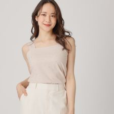 【洗える／日本製】キラキラ煌めくホットフィット付キャミソール | クード シャンス(COUP DE CHANCE)