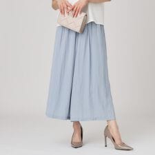 【手洗い可／ウエストゴム】スカーチョ