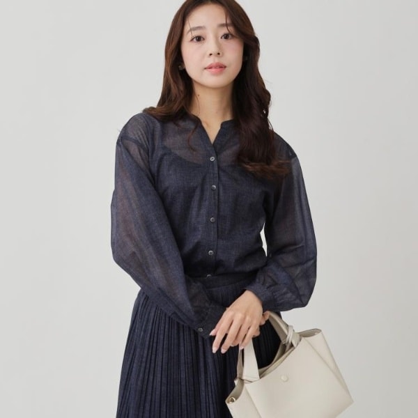 クード シャンス（COUP DE CHANCE）/【手洗い可／日本製】フェザーチュールのブラウス 手洗い可／日本製】フェザーチュールのブラウス | クード シャンス