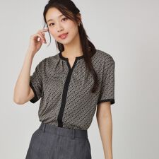 【手洗い可／日本製】柄トップス