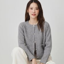 クード シャンス(COUP DE CHANCE)の【手洗い可】ジャケット風カーディガン