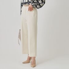 【手洗い可】ストレートワイドパンツ