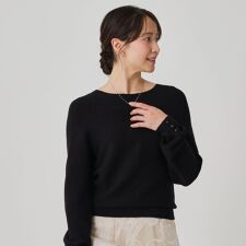 【手洗い可／日本製／ホールガーメント】ラメ混ドルマンニットトップス