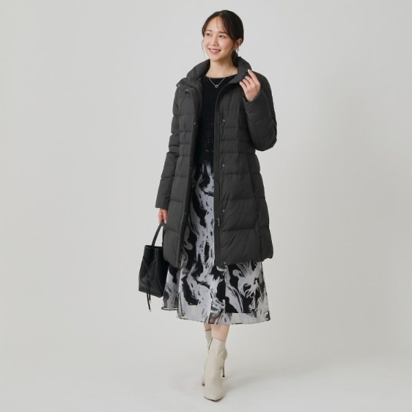 クードシャンス ダウンコート フード取外し可／フォックス使用（取外し可）】拘りのシルエット