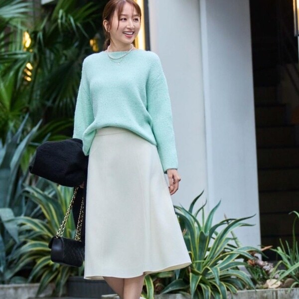 日本製】ラメ混ツイードフレアースカート | クード シャンス(COUP DE