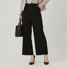 【手洗い可】ストレートワイドパンツ