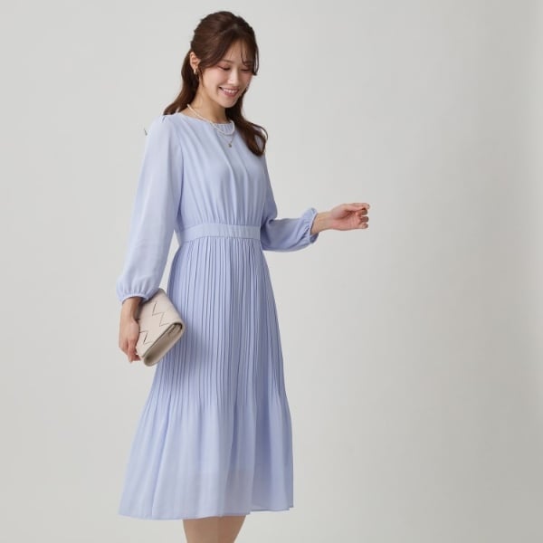 COUP DE CHANCE 洗える 美シルエット 細見えフレアワンピース 洗える／日本製】美シルエット！細見えフレアワンピース | クード