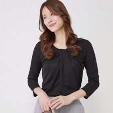 【手洗い可／日本製／7分袖】しなやかな落ち感のカットソー