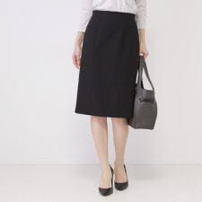 【手洗い可／日本製／スーツ可】タイトシルエットスカート
