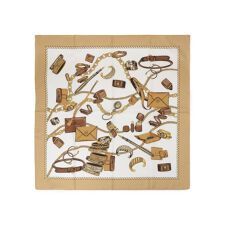 【ベルトチェーン柄アクセチェーン柄】スカーフ