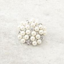 【フォーマル入卒】パール調ブローチ