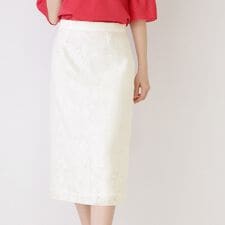 【手洗い可／日本製／セットアップ可】オパール加工タイトスカート