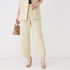 【手洗い可涼しいセットアップ可】ストレートパンツ