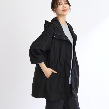 撥水】オーバーサイズシルエットフーデッドコート | リフレクト 