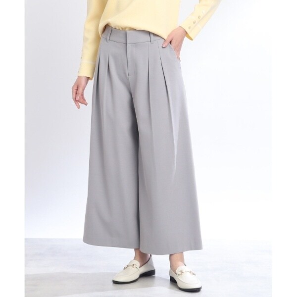 SALEWEB限定カラーあり／洗える】ストレッチワイドクロップド