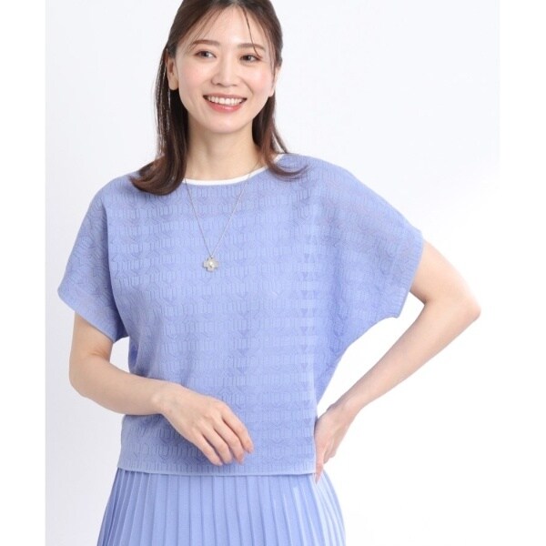 【雑誌掲載】 Reflect リフレクト シアーVネック アンサンブル ニット 夏SALE／WEB限定カラーあり／アンサンブル可】プルオーバー