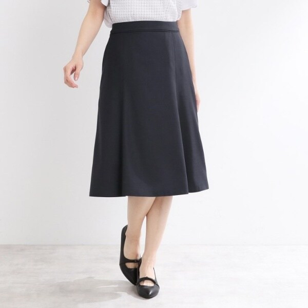 【洗える／セットアップ可】ドライタッチフレアスカート