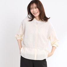 【夏SALE／手洗い可】メッシュニットベスト